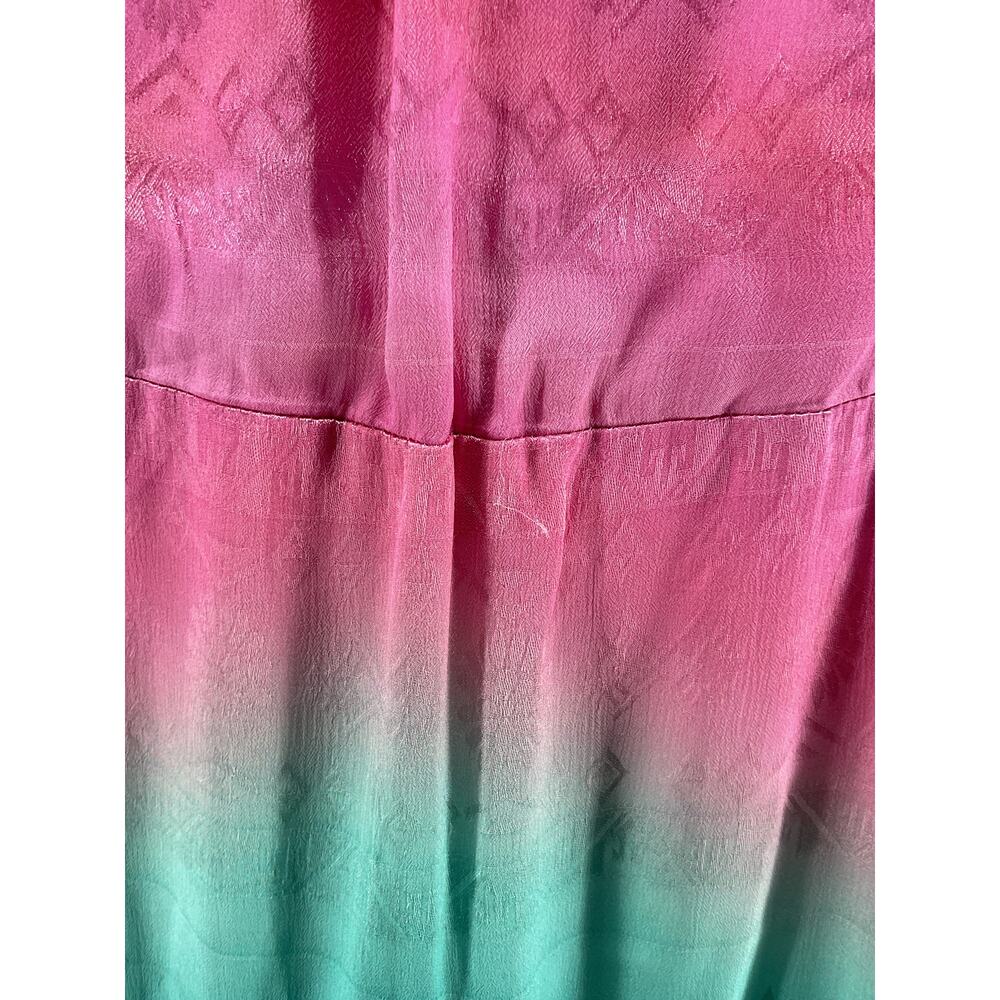 Rococo Sand Ombre Multicolor Wrap Mini Dress Size Small - Picture 12 of 13